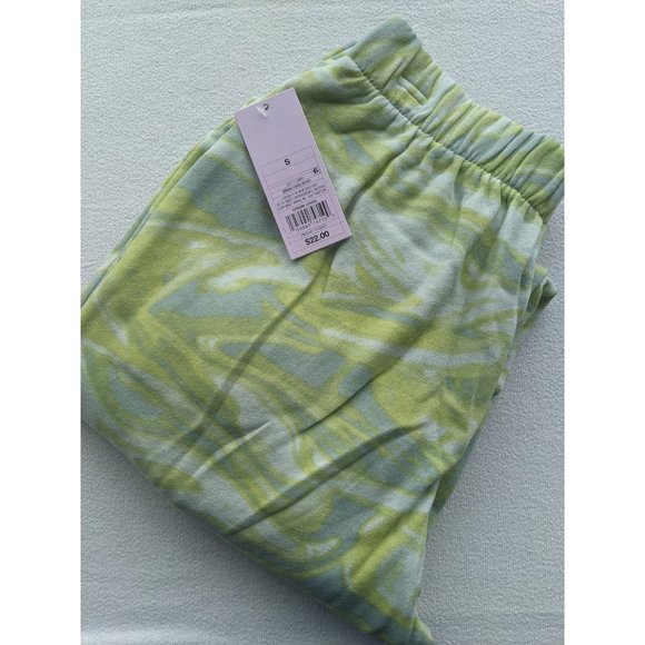 Women's WILD FABLE Green Swirl High Rise Jogger Lounge Sweatpants Size SMALL NEW - Picture 5 of 6
